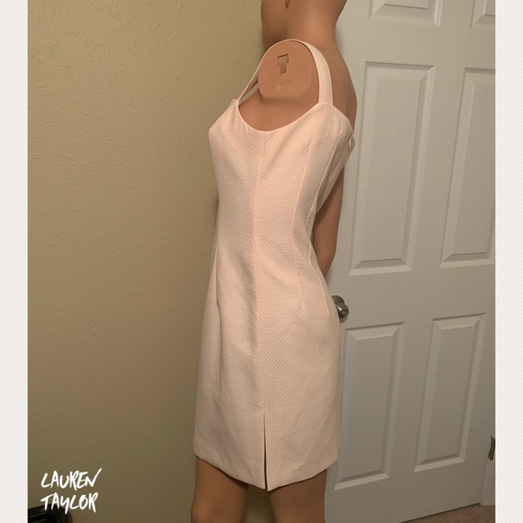 LAUREN TAYLOR Crepe Pink 2-Piece Dress & Jacket - Picture 8 of 10